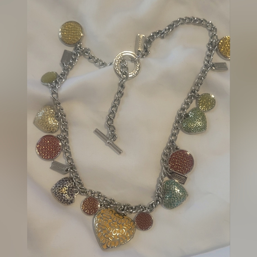 Vintage coach charm necklace - Picture 1 of 4